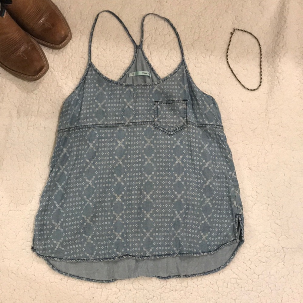 Maurice’s Denim Strappy Tank Small